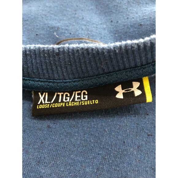 Under Armour Mens XL Blue with Black Speckle Sweatshirt Pullover - Picture 3 of 5